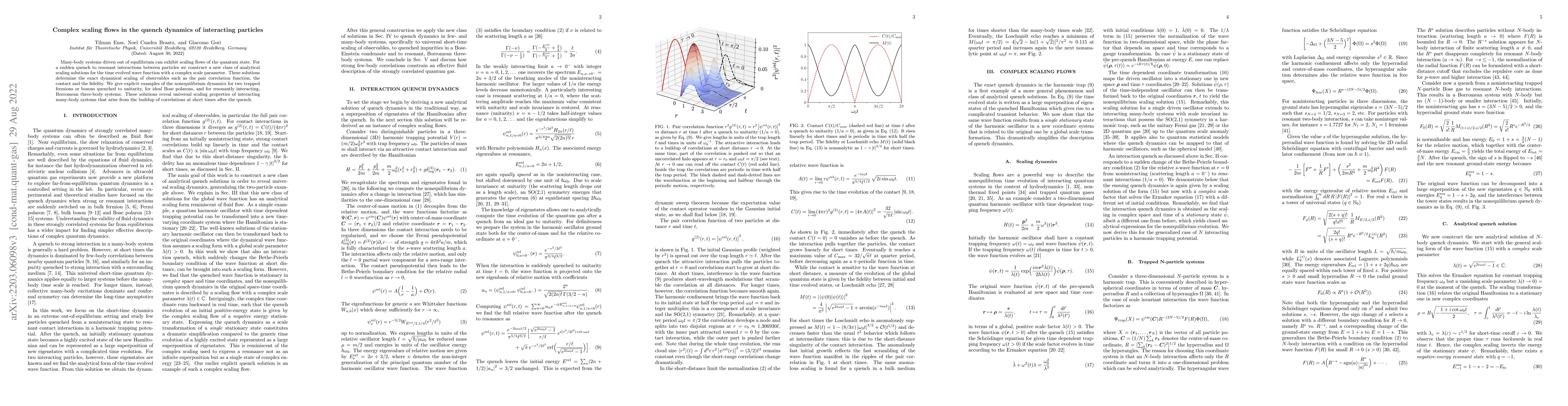 Thumbnail for Complex scaling flows in the quench dynamics of interacting particles