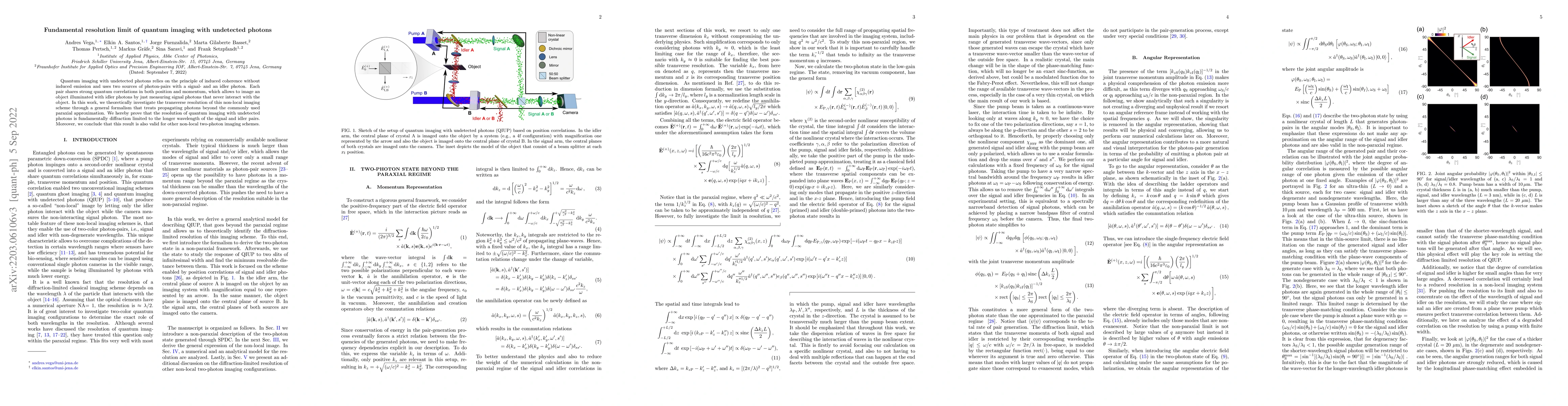 Thumbnail for Fundamental resolution limit of quantum imaging with undetected photons