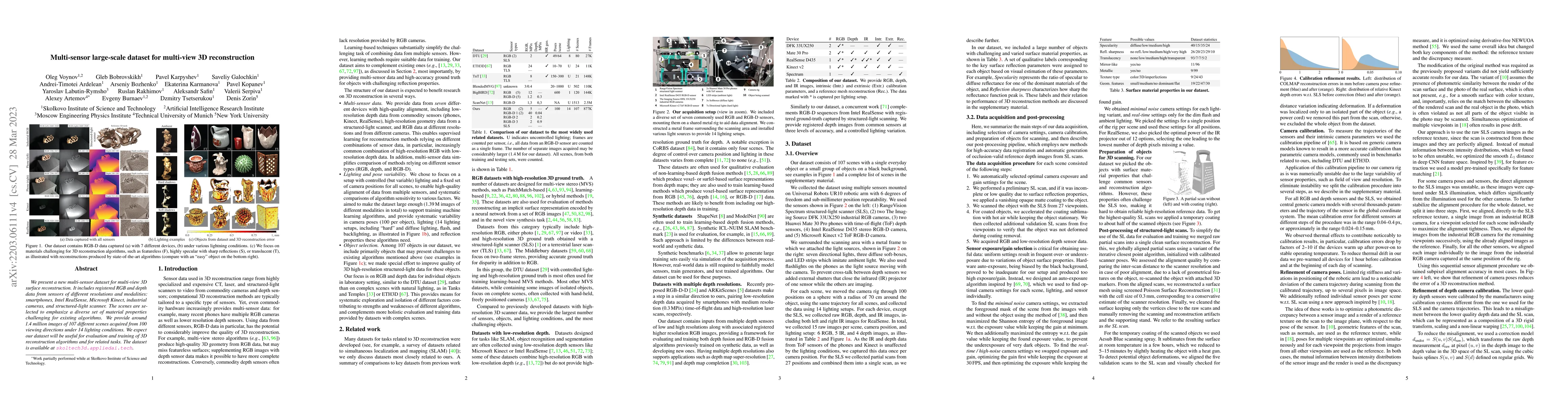 Thumbnail for Multi-sensor large-scale dataset for multi-view 3D reconstruction
