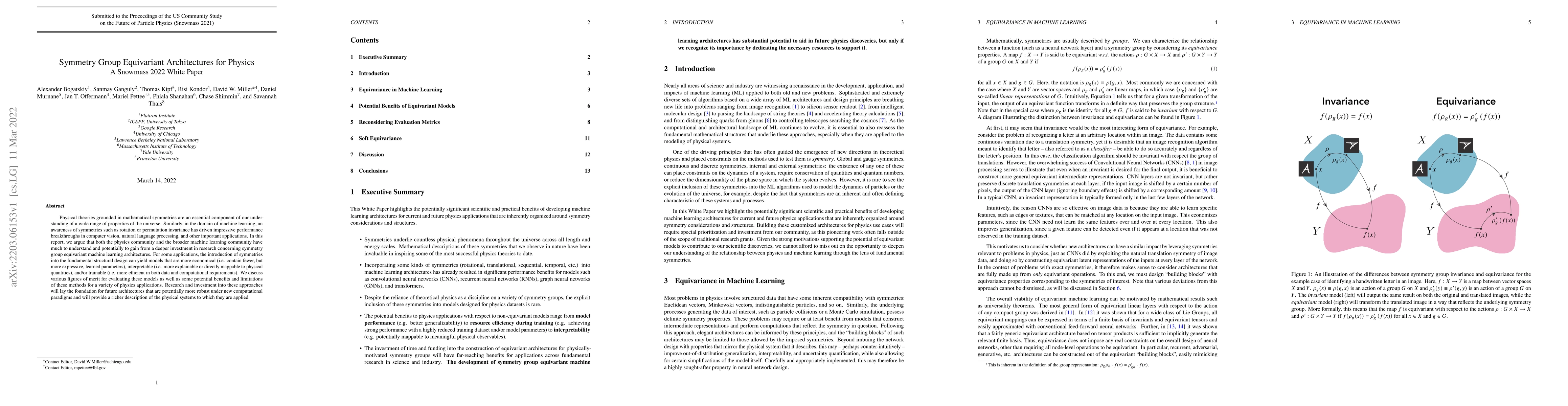 Thumbnail for Symmetry Group Equivariant Architectures for Physics