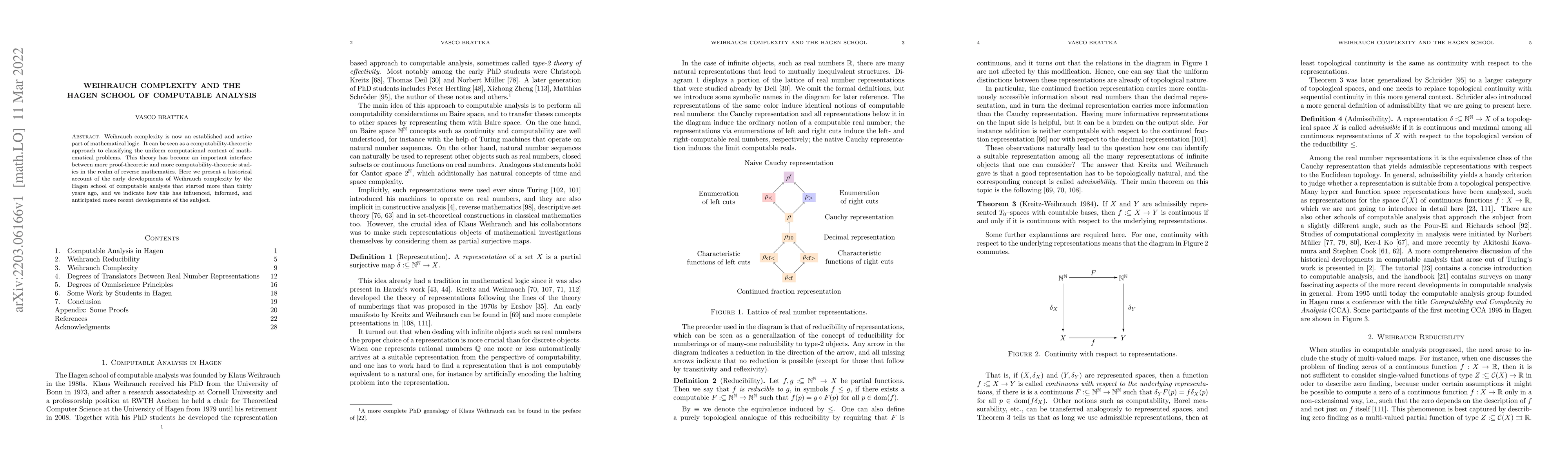 Thumbnail for Weihrauch Complexity and the Hagen School of Computable Analysis