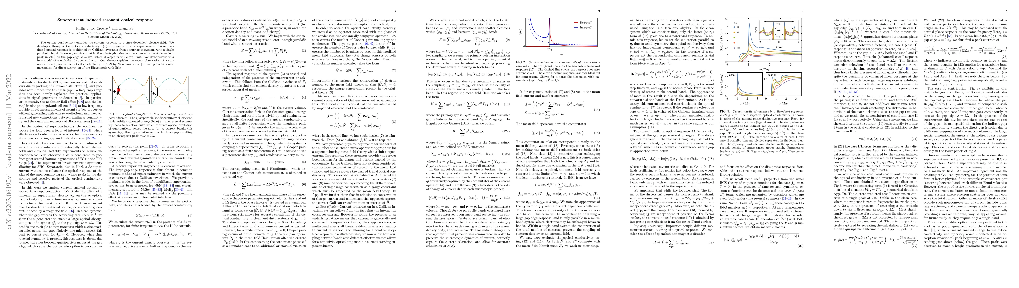 Thumbnail for Supercurrent induced resonant optical response