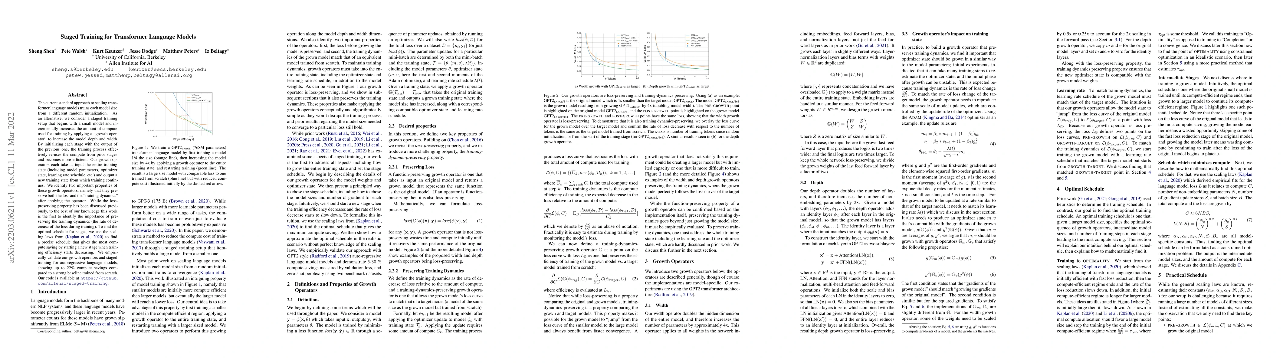 Thumbnail for Staged Training for Transformer Language Models
