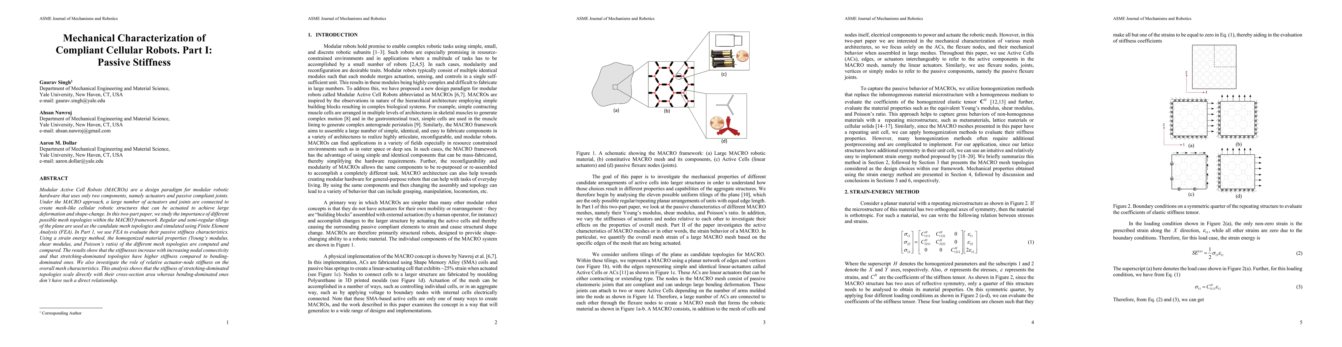 Thumbnail for Mechanical Characterization of Compliant Cellular Robots. Part I:
  Passive Stiffness