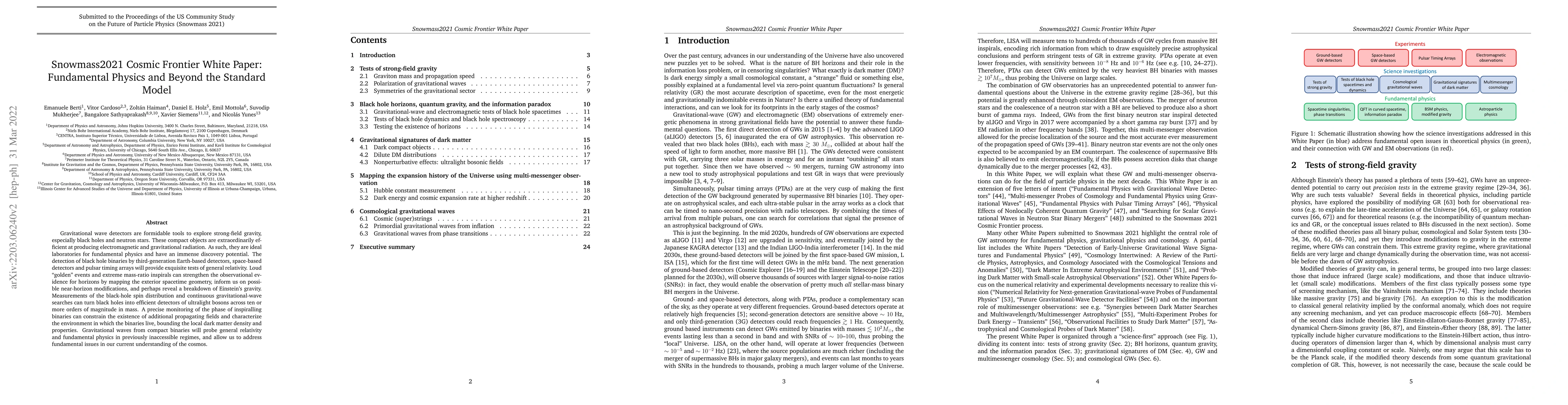 Thumbnail for Snowmass2021 Cosmic Frontier White Paper: Fundamental Physics and Beyond
  the Standard Model