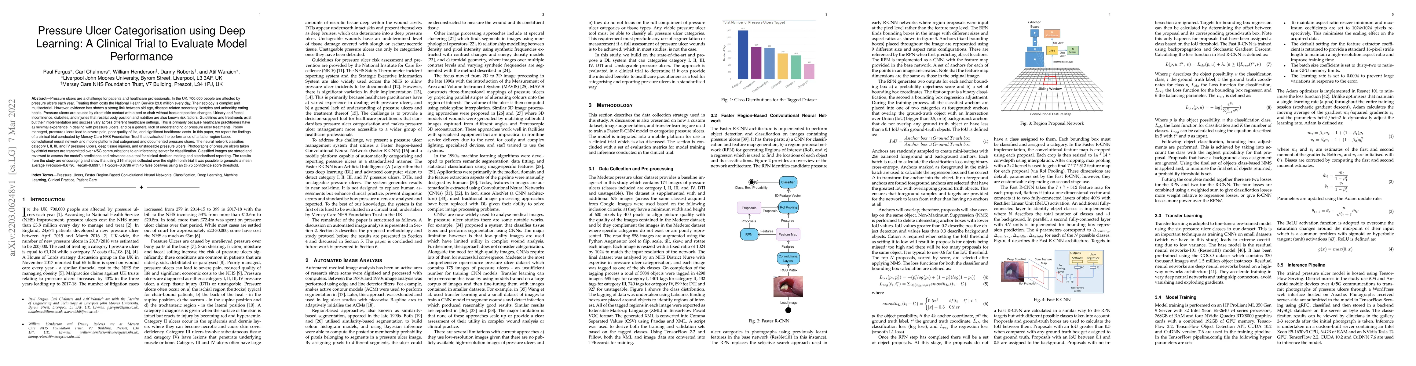 Thumbnail for Pressure Ulcer Categorisation using Deep Learning: A Clinical Trial to
  Evaluate Model Performance