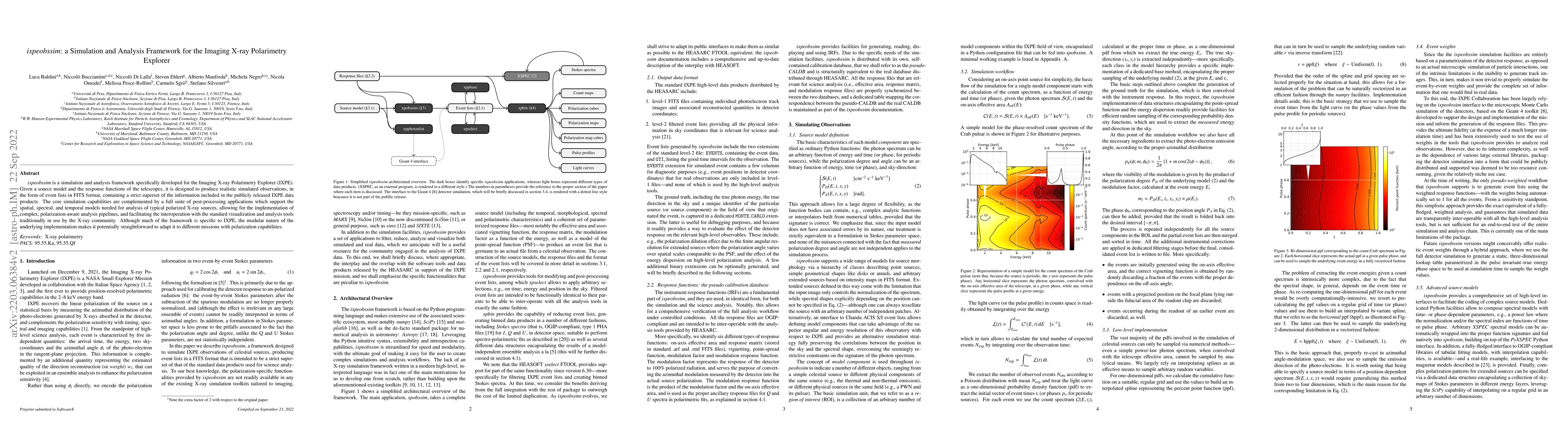 Thumbnail for ixpeobssim: a Simulation and Analysis Framework for the Imaging X-ray
  Polarimetry Explorer