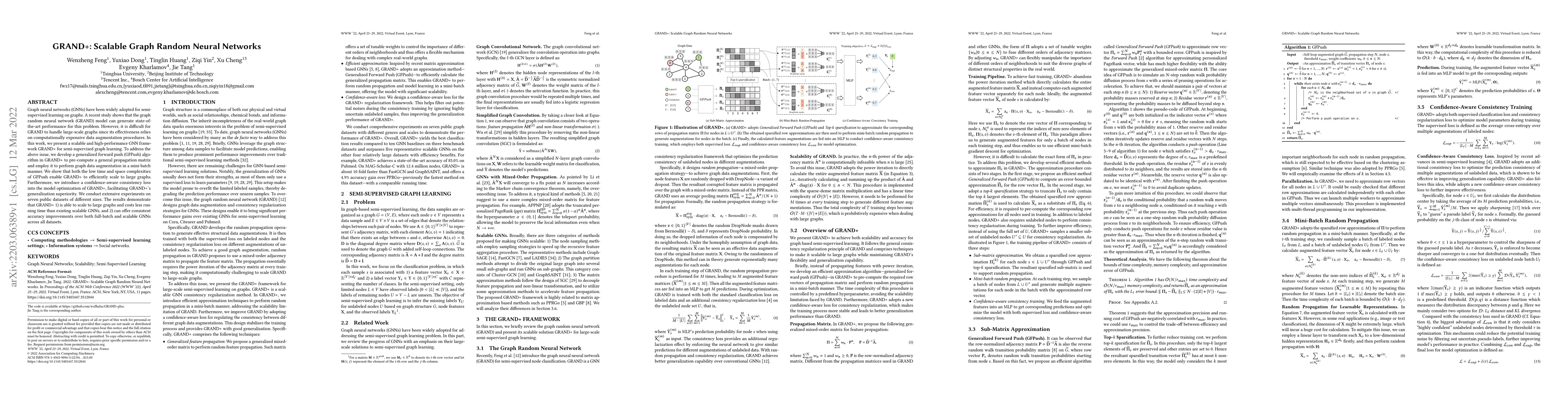 Thumbnail for GRAND+: Scalable Graph Random Neural Networks