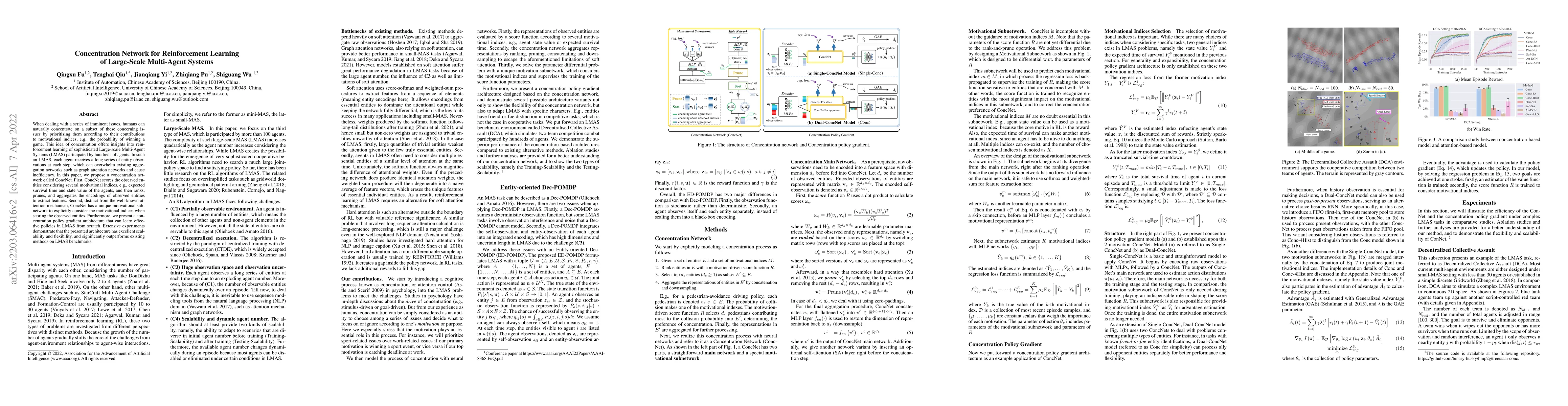 Thumbnail for Concentration Network for Reinforcement Learning of Large-Scale
  Multi-Agent Systems