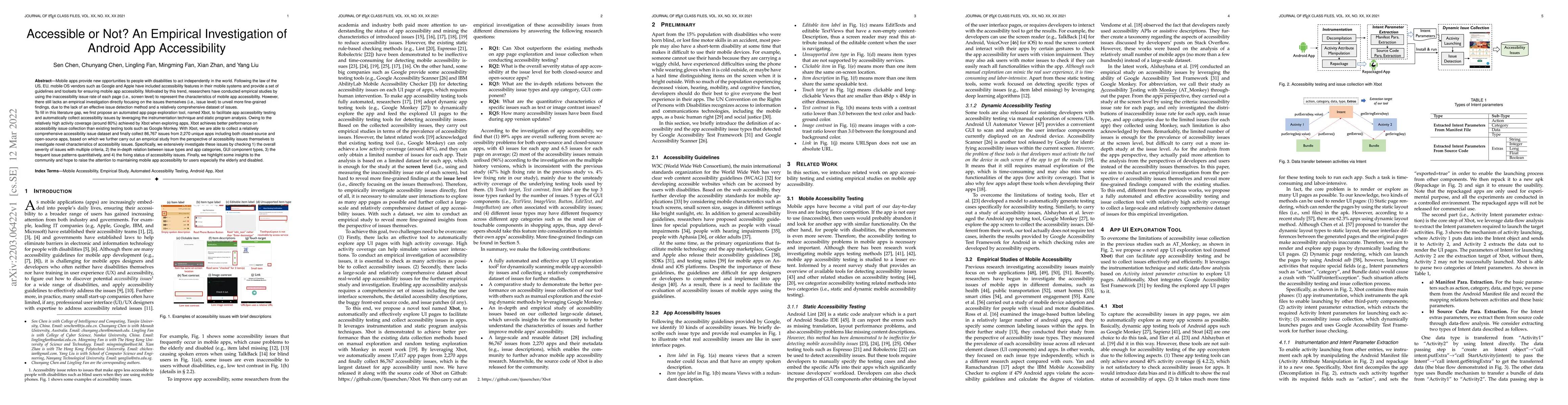 Thumbnail for Accessible or Not? An Empirical Investigation of Android App
  Accessibility