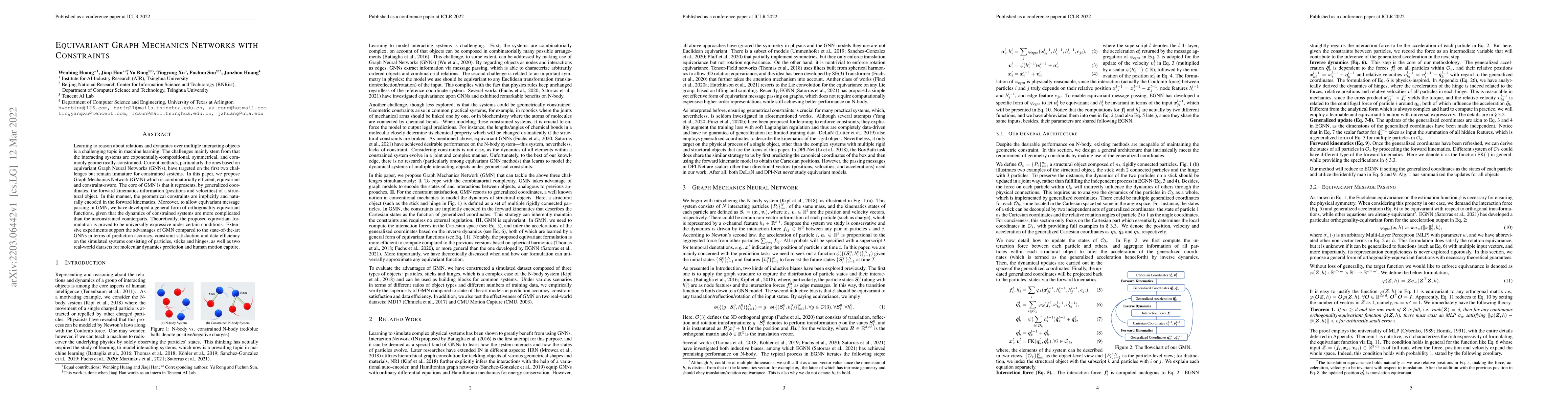 Thumbnail for Equivariant Graph Mechanics Networks with Constraints
