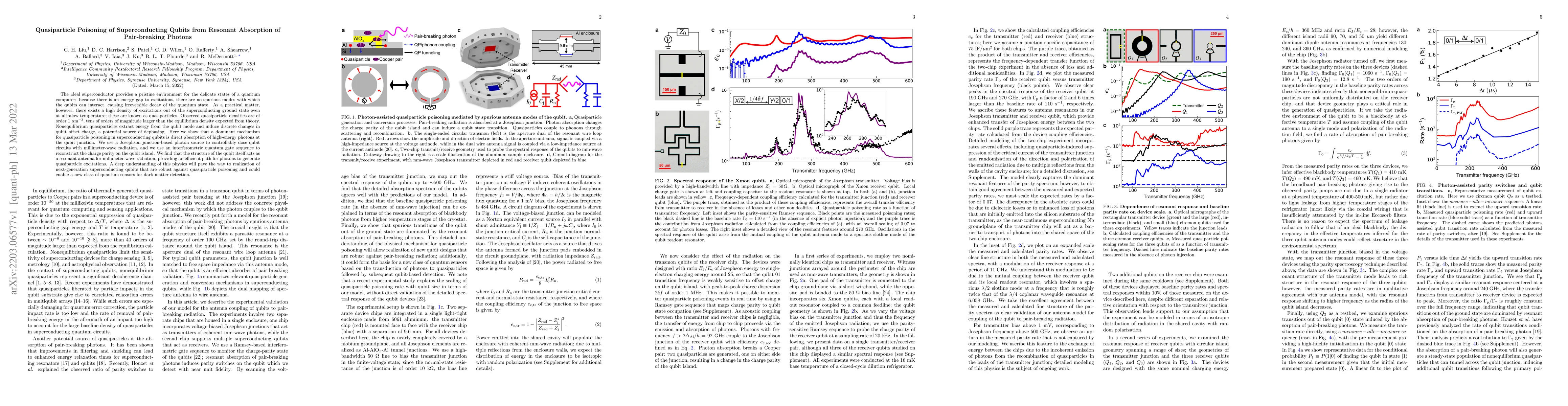 Thumbnail for Quasiparticle Poisoning of Superconducting Qubits from Resonant
  Absorption of Pair-breaking Photons