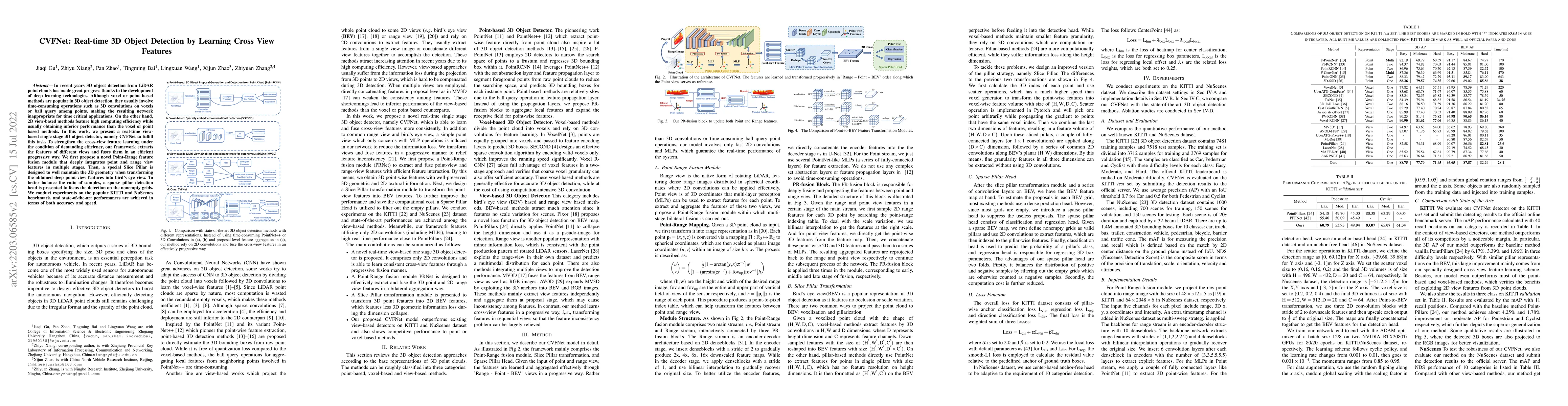 Thumbnail for CVFNet: Real-time 3D Object Detection by Learning Cross View Features