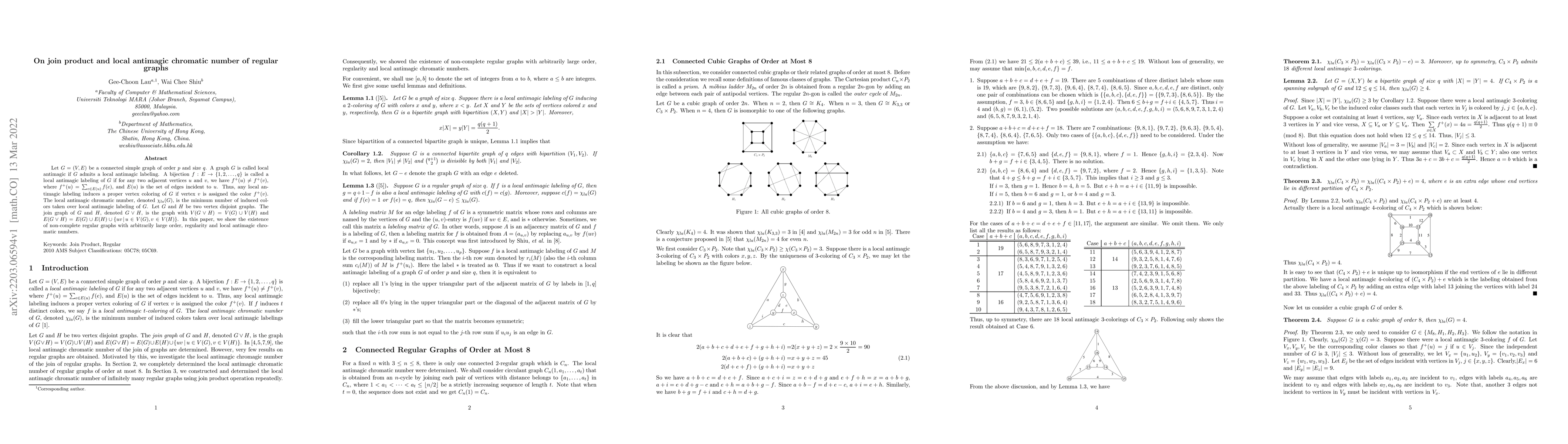 Thumbnail for On join product and local antimagic chromatic number of regular graphs
