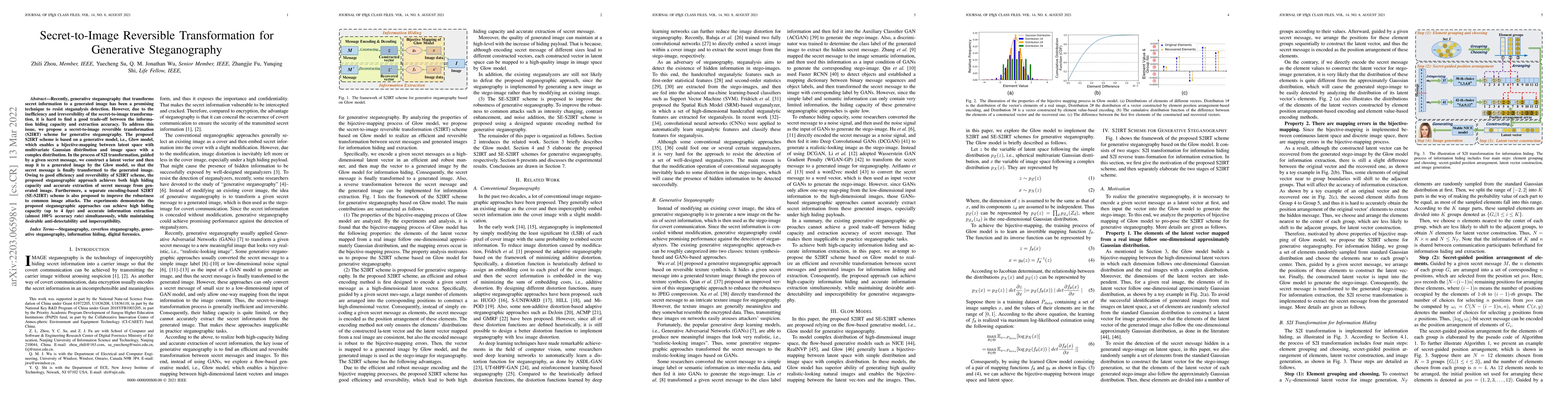 Thumbnail for Secret-to-Image Reversible Transformation for Generative Steganography
