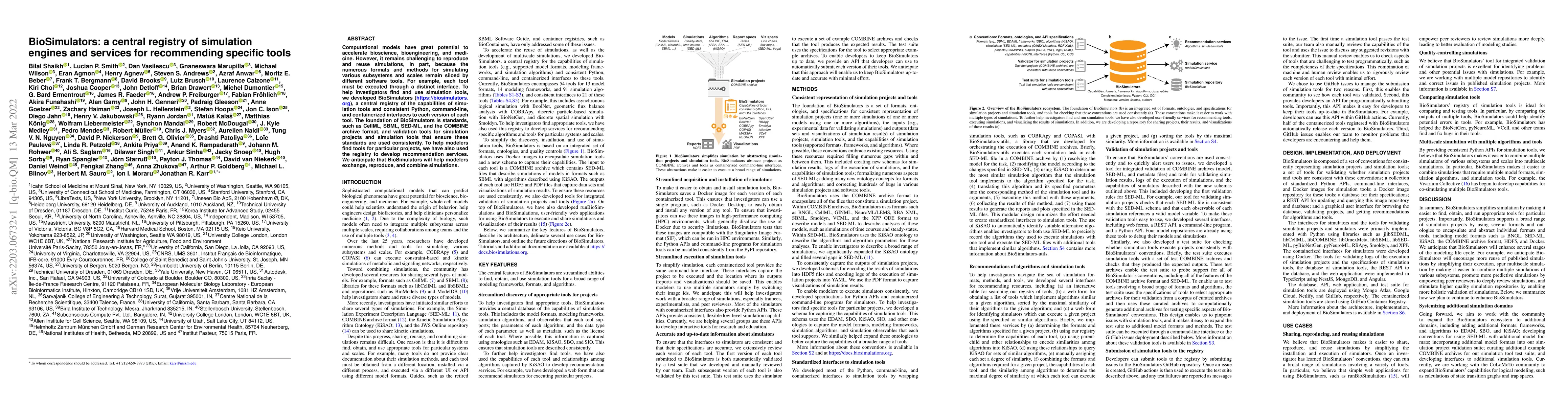 Thumbnail for BioSimulators: a central registry of simulation engines and services for
  recommending specific tools