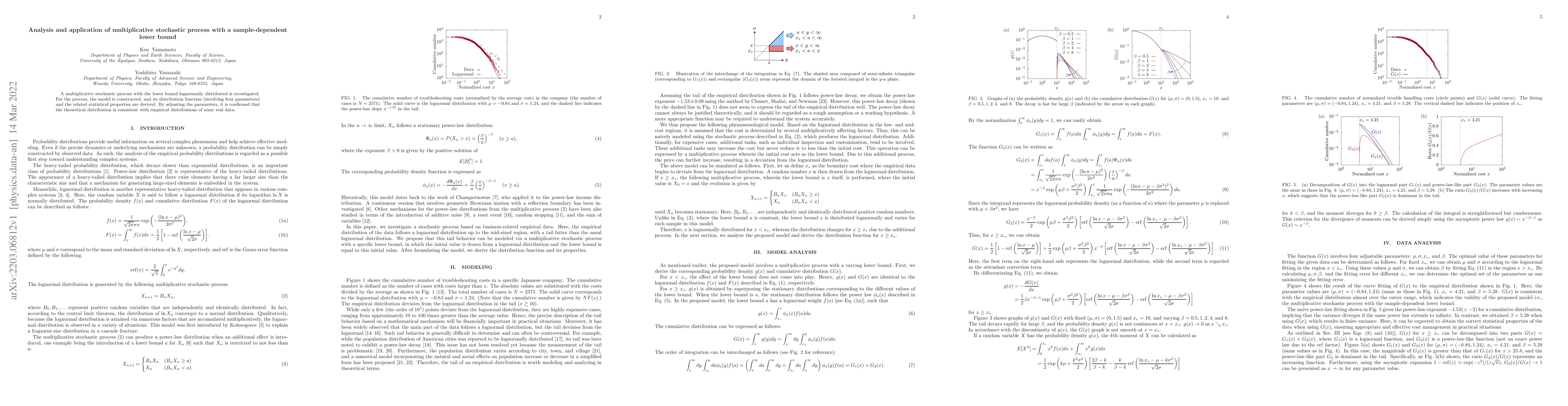 Thumbnail for Analysis and application of multiplicative stochastic process with a
  sample-dependent lower bound