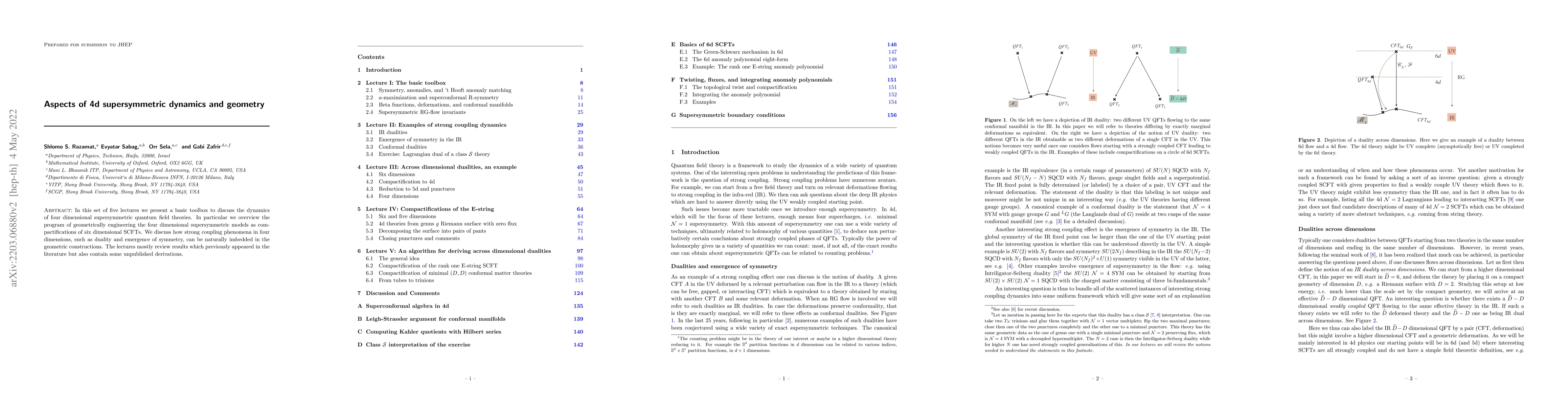 Thumbnail for Aspects of 4d supersymmetric dynamics and geometry