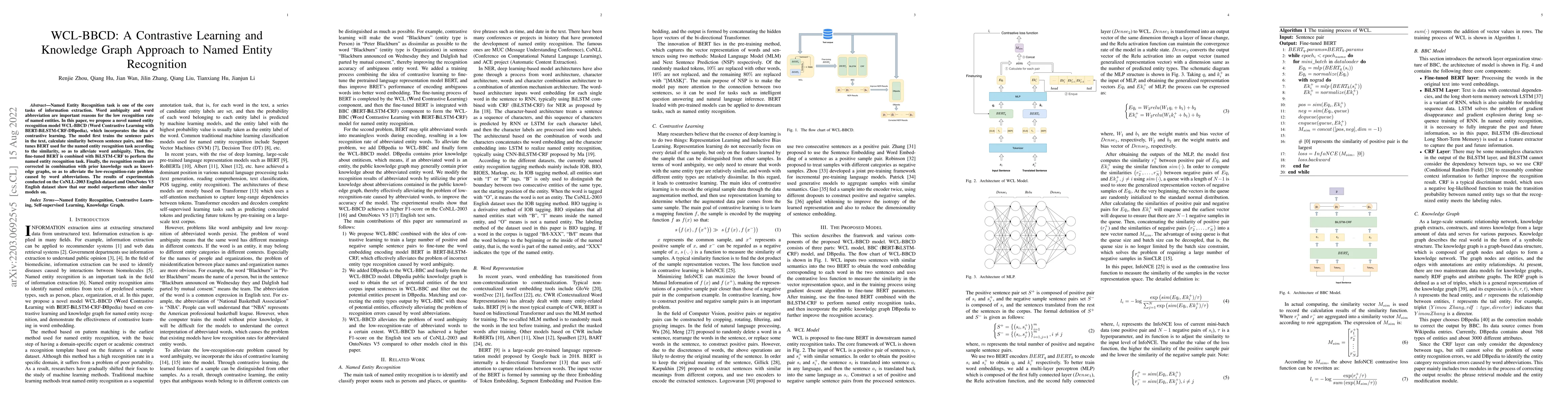 Thumbnail for WCL-BBCD: A Contrastive Learning and Knowledge Graph Approach to Named
  Entity Recognition