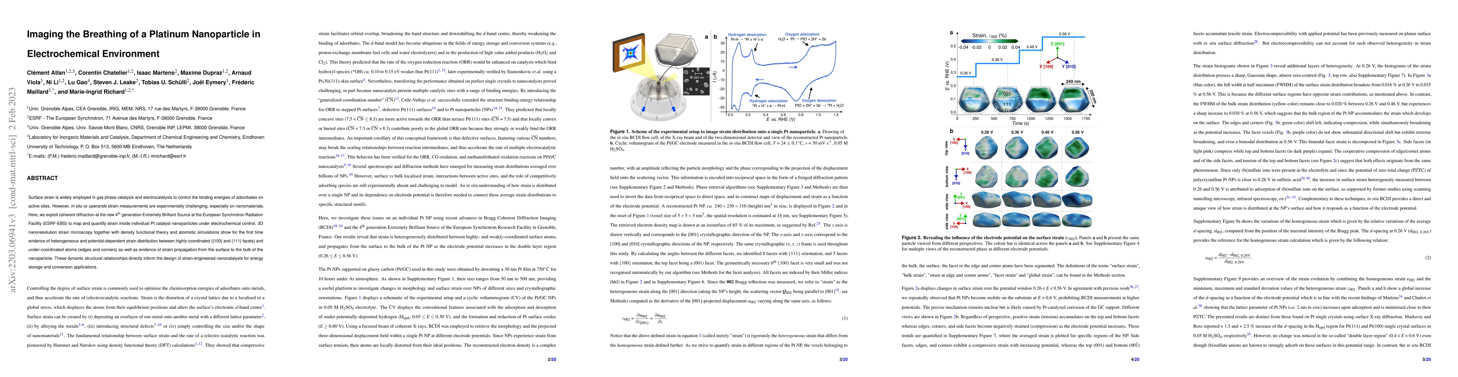 Thumbnail for Imaging the Breathing of a Platinum Nanoparticle in Electrochemical
  Environment
