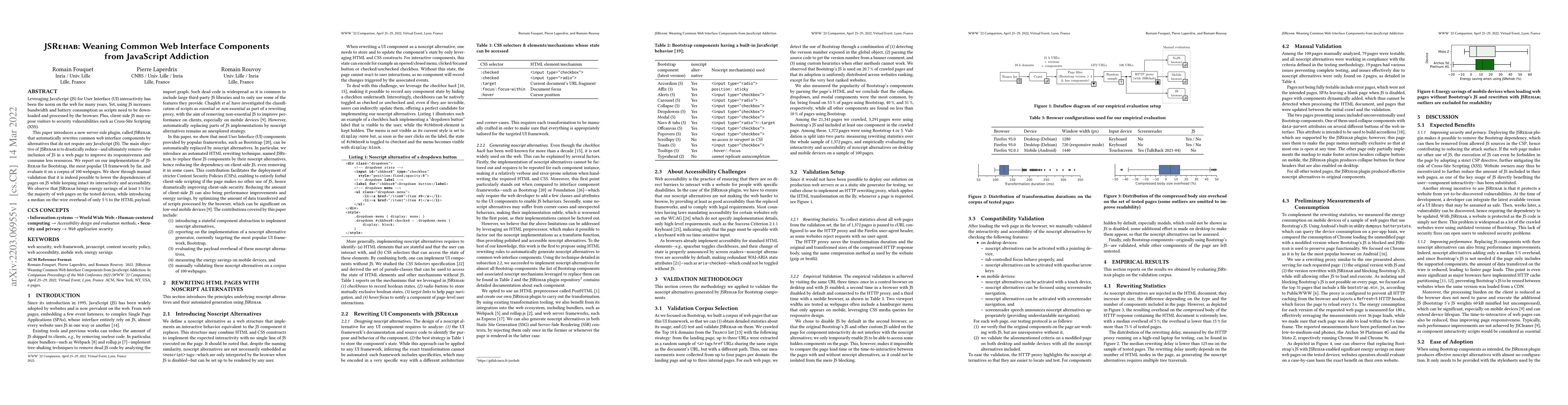 Thumbnail for JSRehab: Weaning Common Web Interface Components from JavaScript
  Addiction