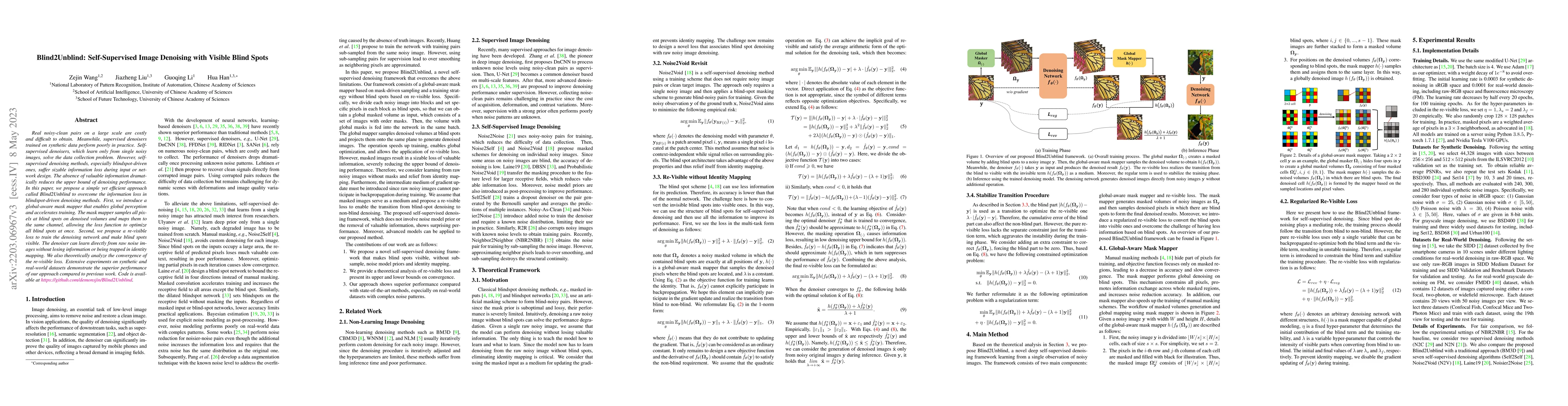 Thumbnail for Blind2Unblind: Self-Supervised Image Denoising with Visible Blind Spots