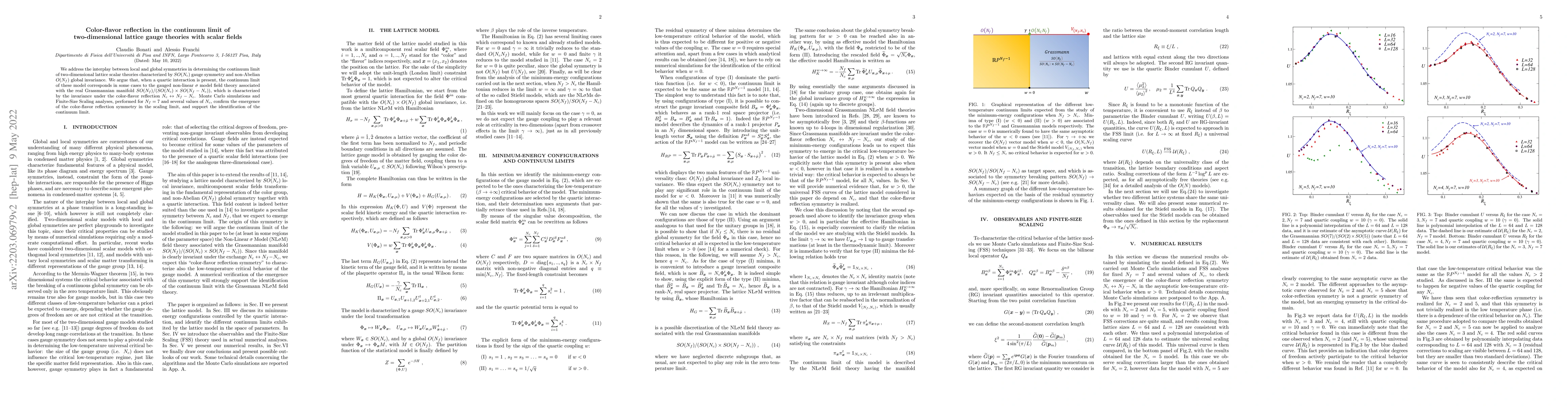 Thumbnail for Color-flavor reflection in the continuum limit of two-dimensional
  lattice gauge theories with scalar fields