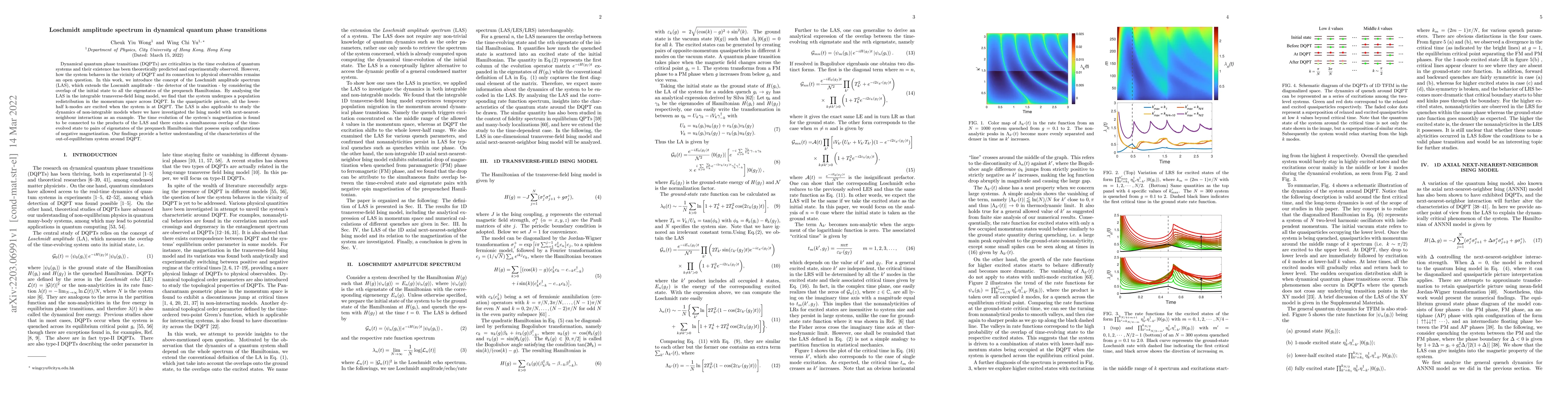 Thumbnail for Loschmidt amplitude spectrum in dynamical quantum phase transitions