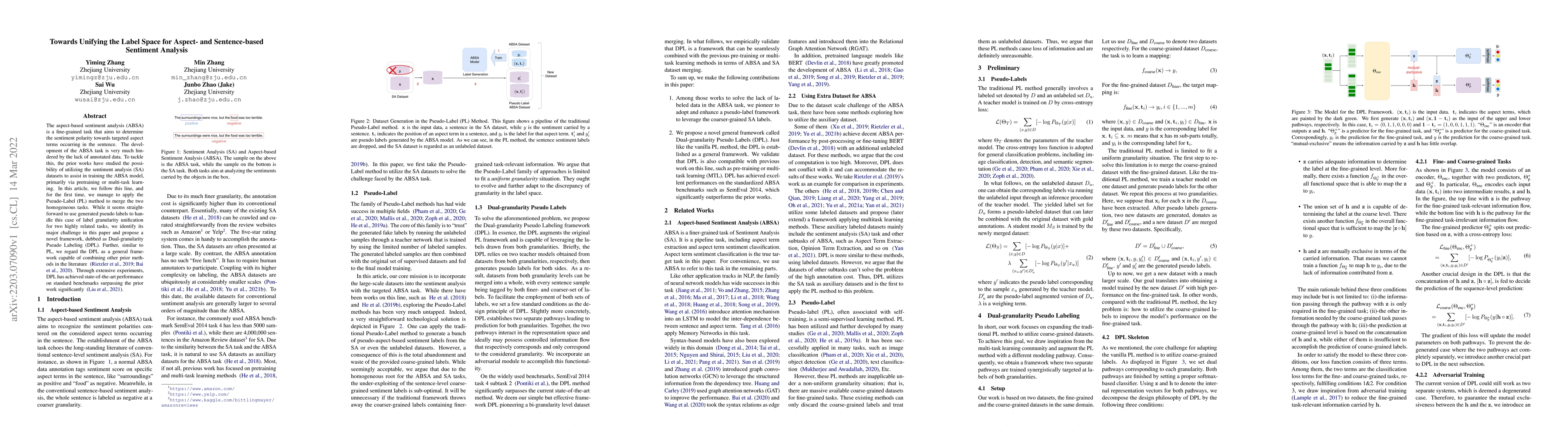 Thumbnail for Towards Unifying the Label Space for Aspect- and Sentence-based
  Sentiment Analysis