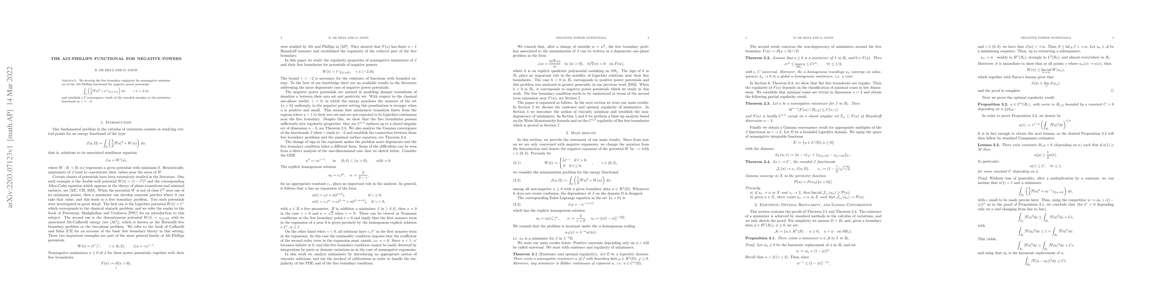 Thumbnail for The Alt-Phillips functional for negative powers