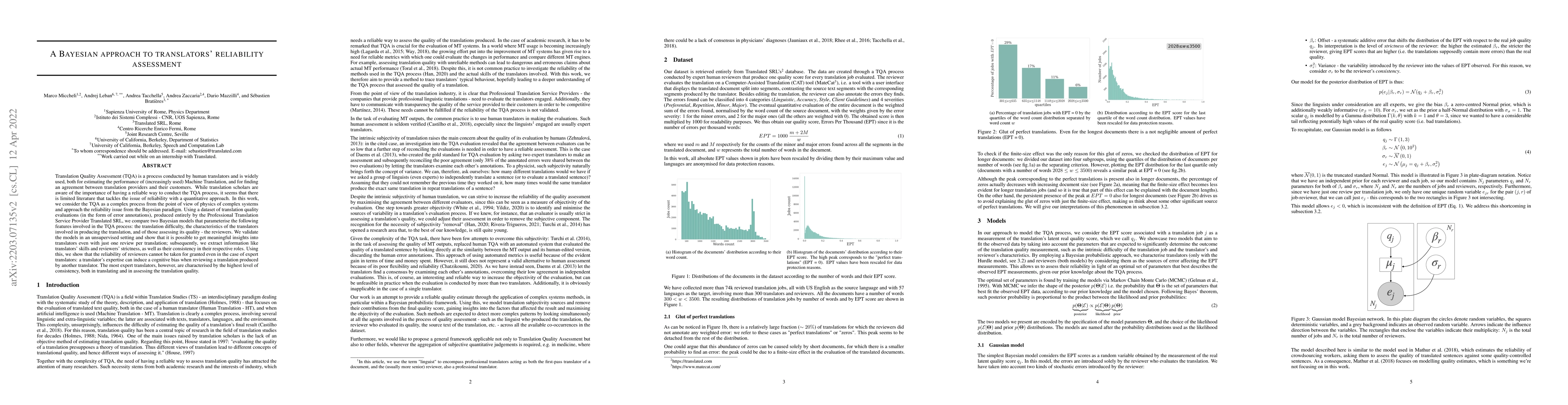 Thumbnail for A Bayesian approach to translators' reliability assessment