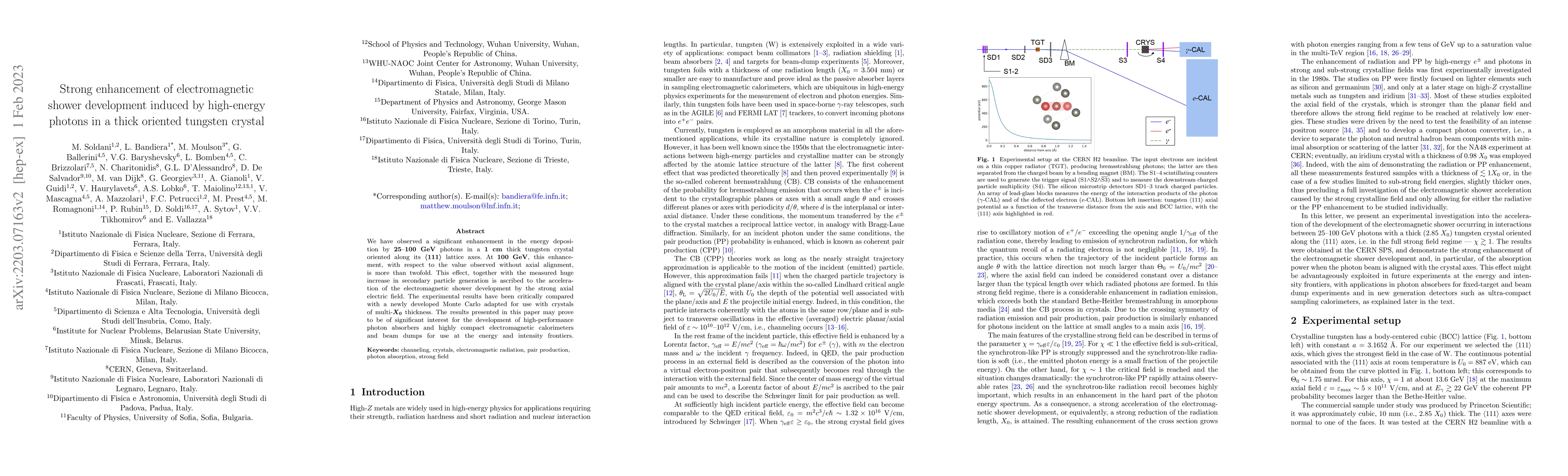 Thumbnail for Strong enhancement of electromagnetic shower development induced by
  high-energy photons in a thick oriented tungsten crystal