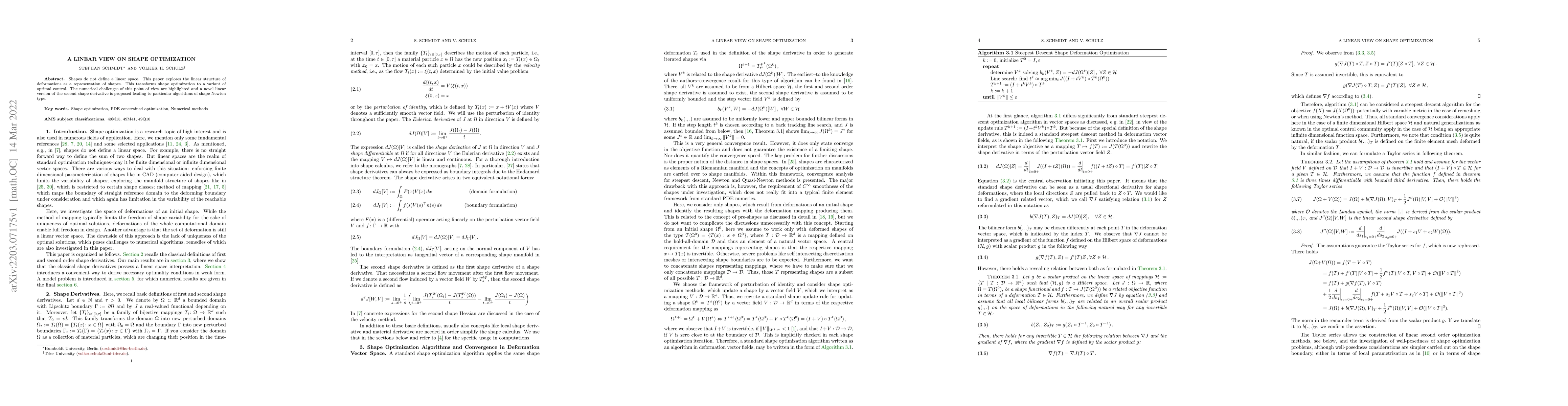 Thumbnail for A Linear View on Shape Optimization