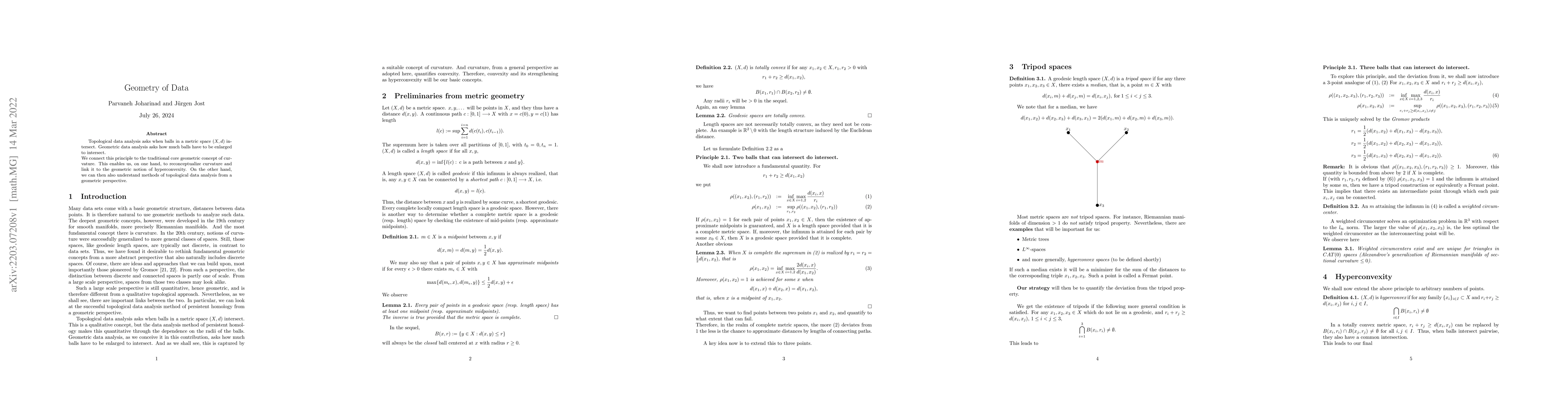 Thumbnail for Geometry of Data