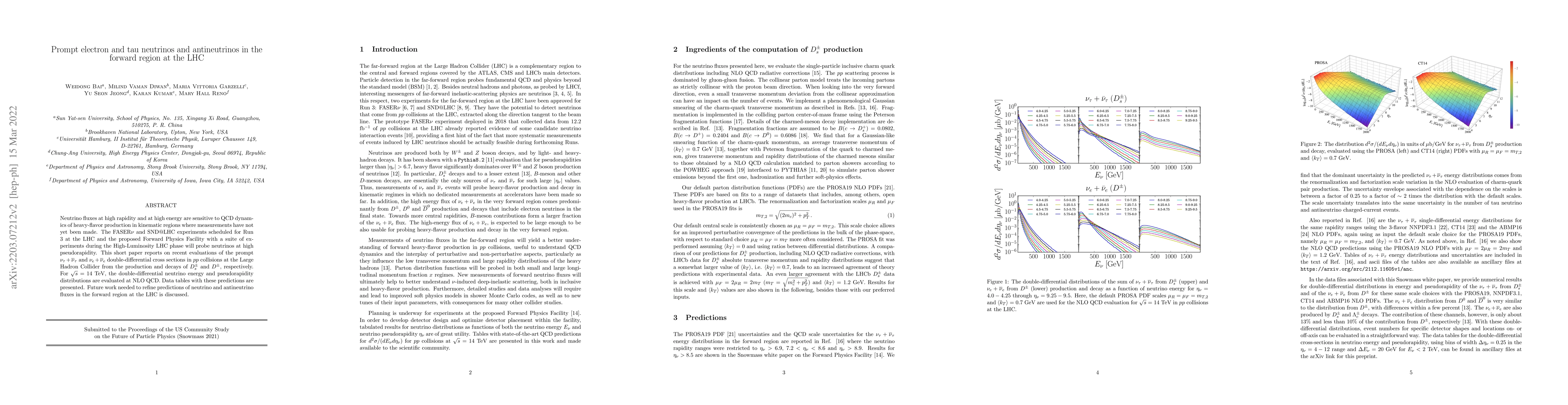Thumbnail for Prompt electron and tau neutrinos and antineutrinos in the forward
  region at the LHC