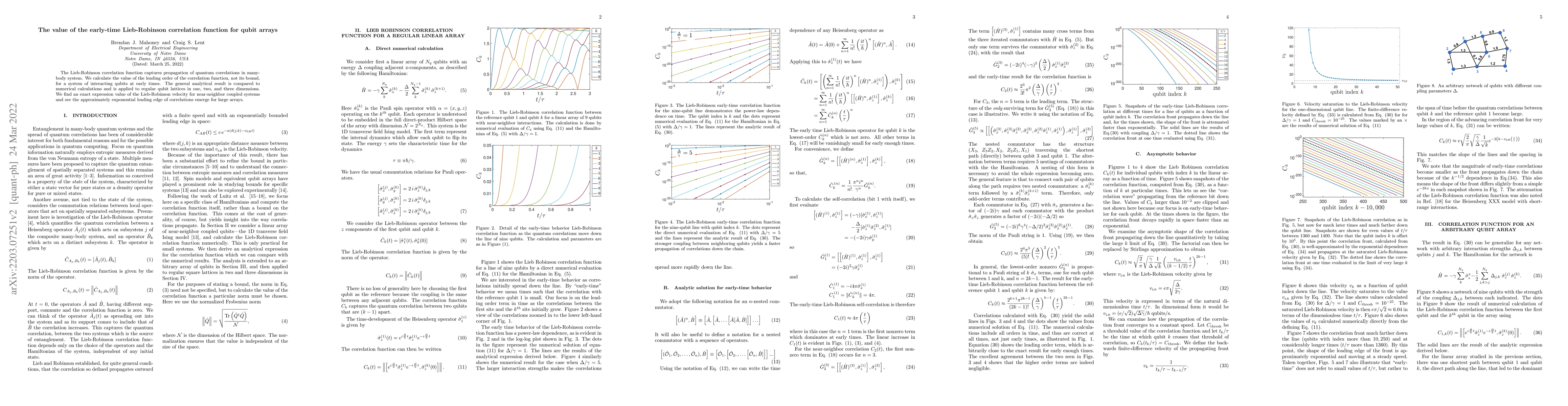 Thumbnail for The early-time Lieb-Robinson correlation function for qubit arrays