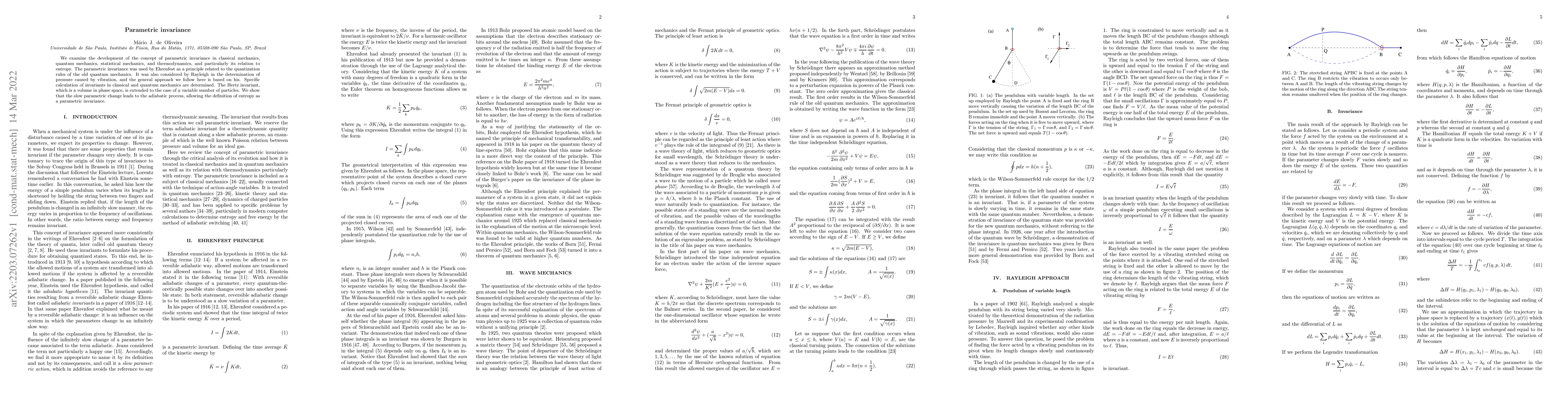 Thumbnail for Parametric invariance