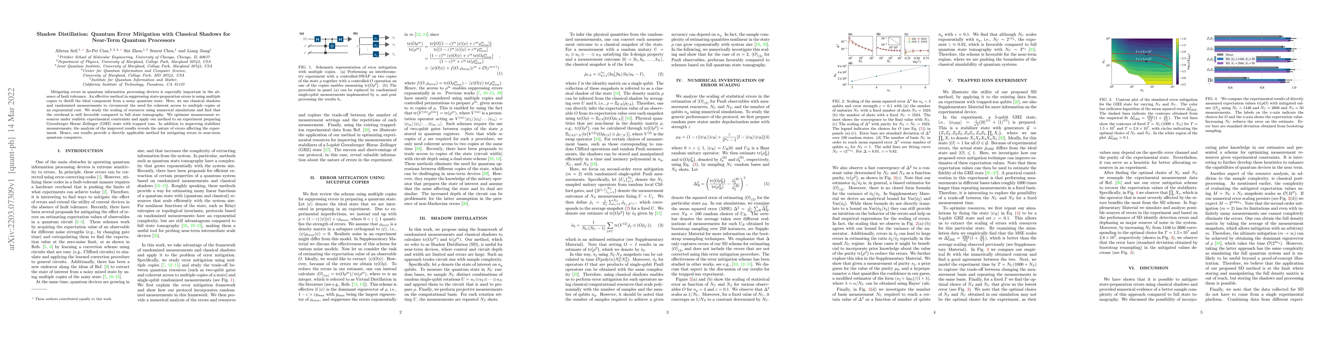 Thumbnail for Shadow Distillation: Quantum Error Mitigation with Classical Shadows for
  Near-Term Quantum Processors