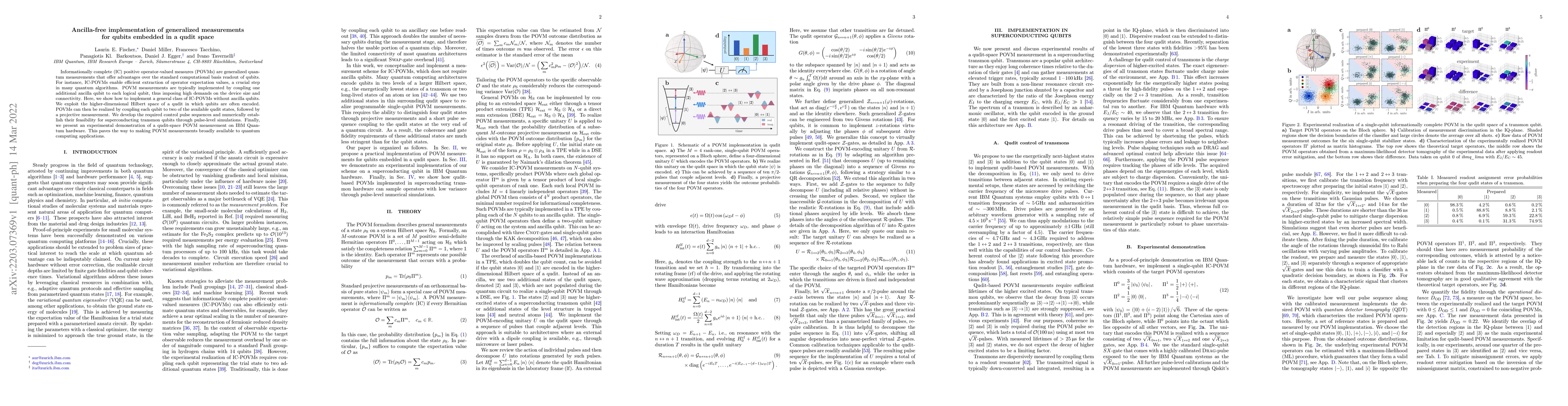 Thumbnail for Ancilla-free implementation of generalized measurements for qubits
  embedded in a qudit space