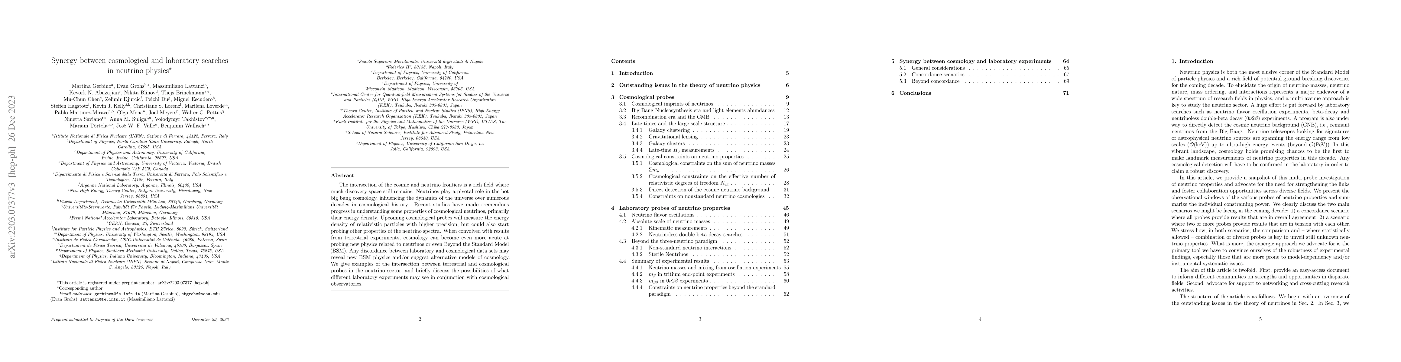 Thumbnail for Synergy between cosmological and laboratory searches in neutrino physics