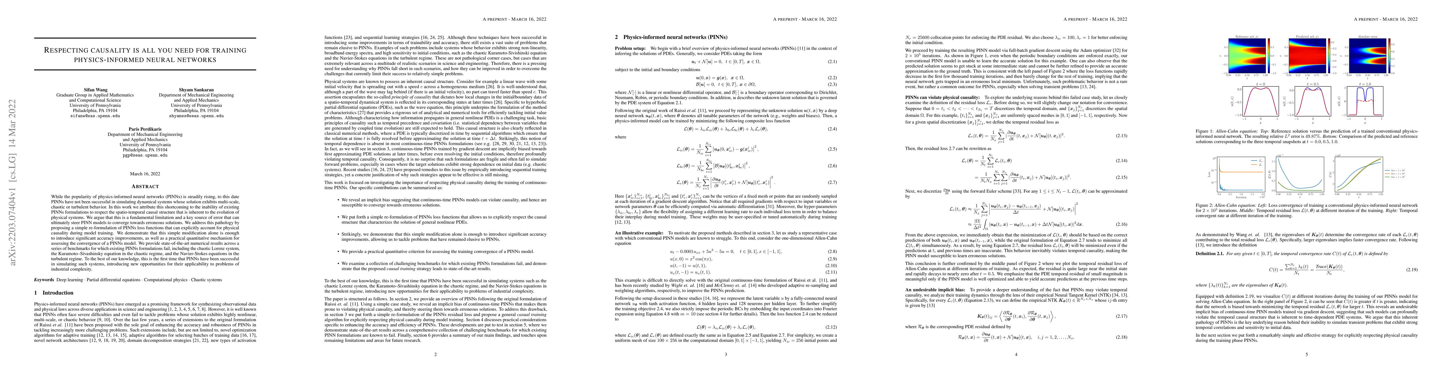 Thumbnail for Respecting causality is all you need for training physics-informed
  neural networks