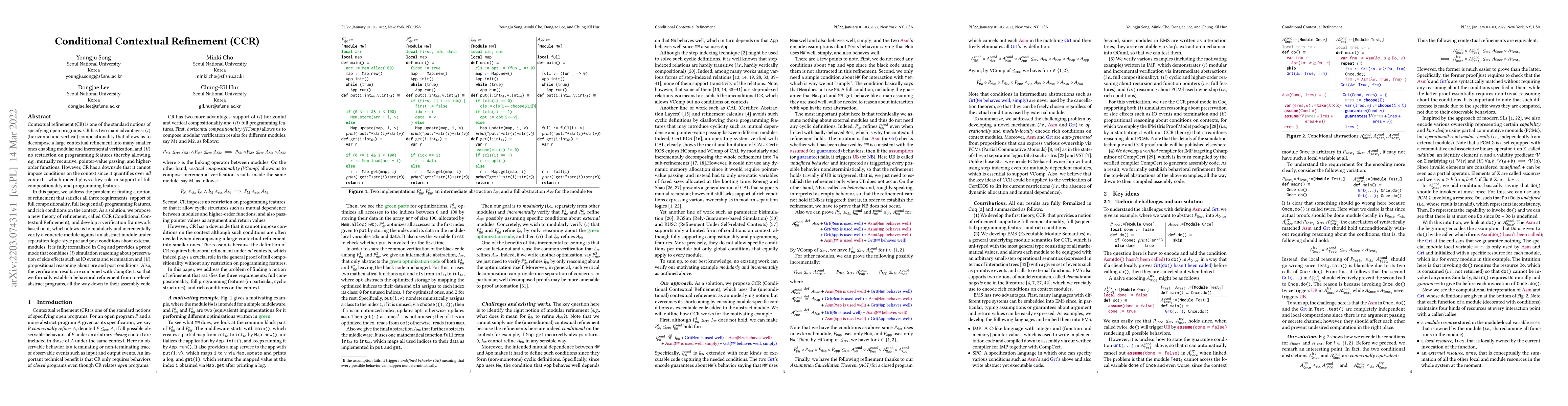 Thumbnail for Conditional Contextual Refinement (CCR)