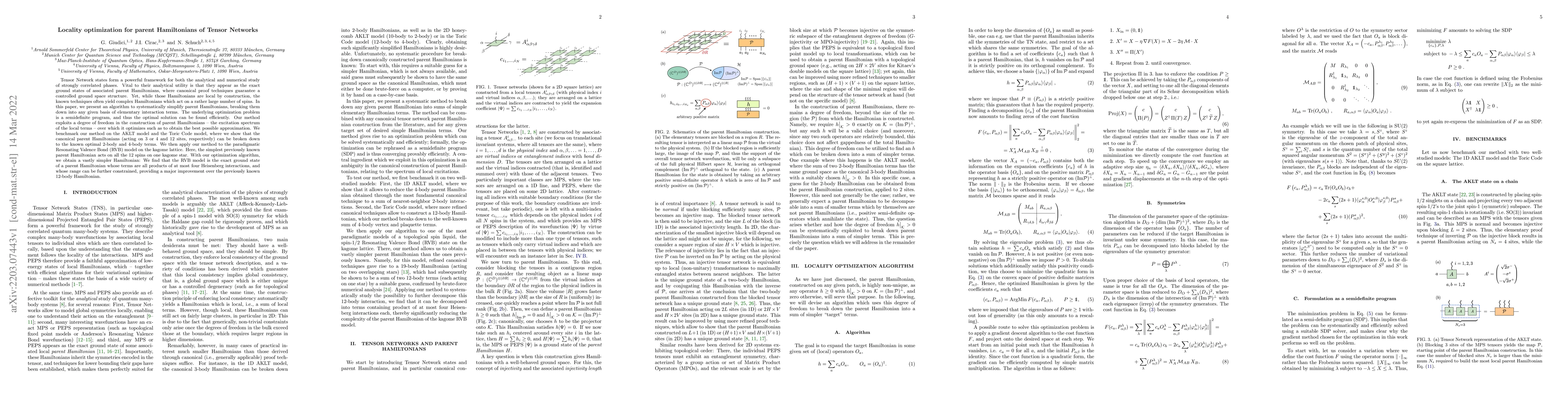 Thumbnail for Locality optimization for parent Hamiltonians of Tensor Networks