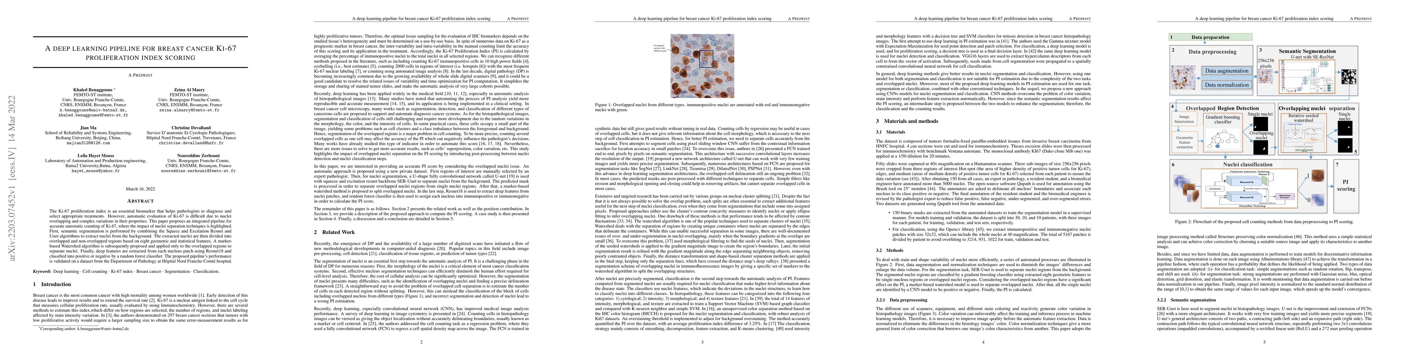 Thumbnail for A deep learning pipeline for breast cancer ki-67 proliferation index
  scoring