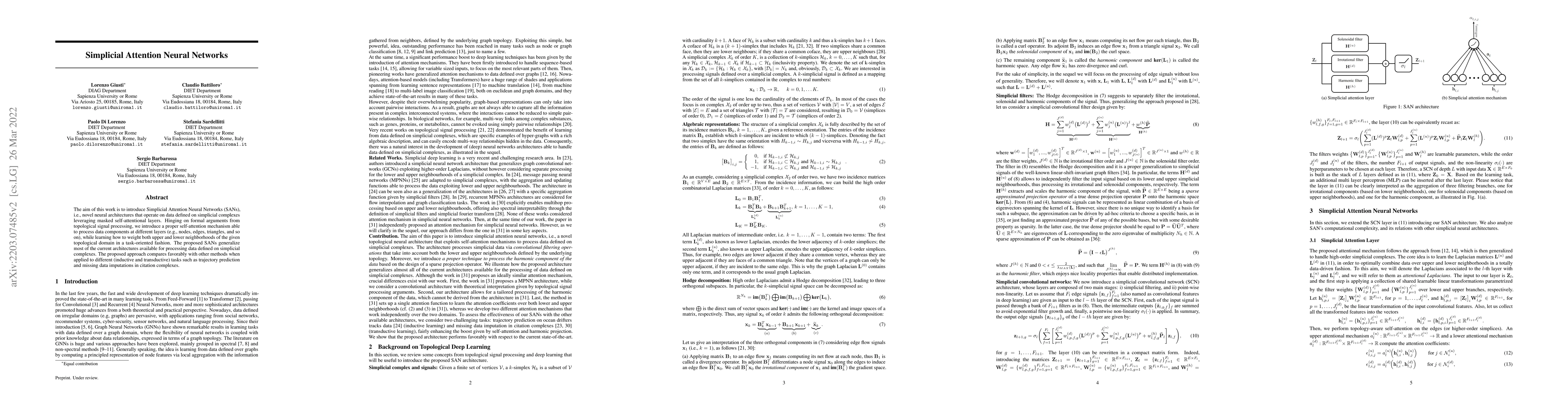 Thumbnail for Simplicial Attention Neural Networks
