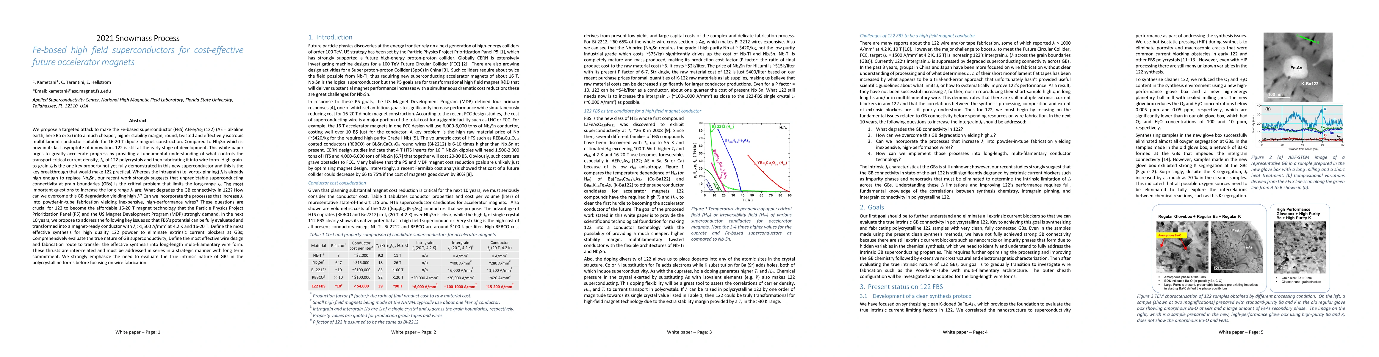 Thumbnail for Fe-based high field superconductors for cost-effective future
  accelerator magnets