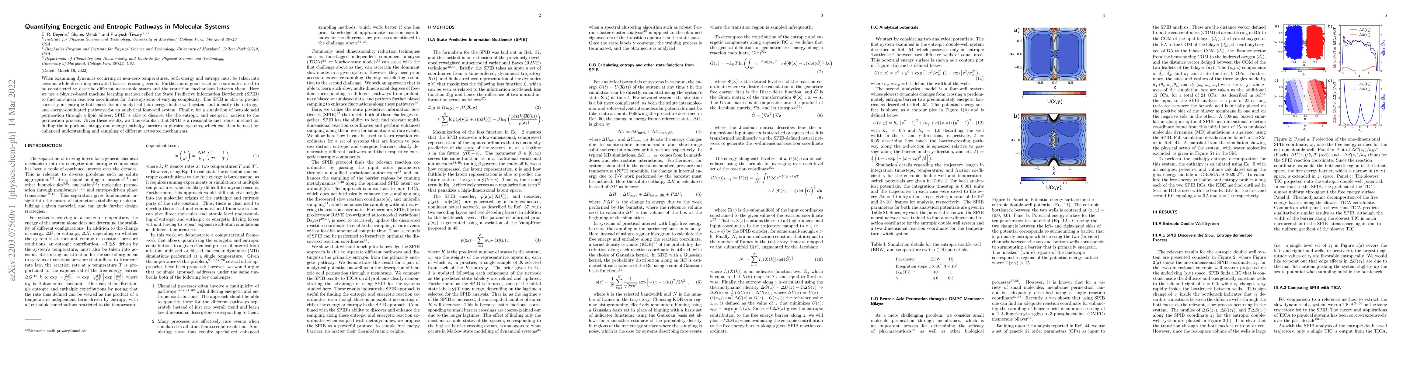 Thumbnail for Quantifying Energetic and Entropic Pathways in Molecular Systems