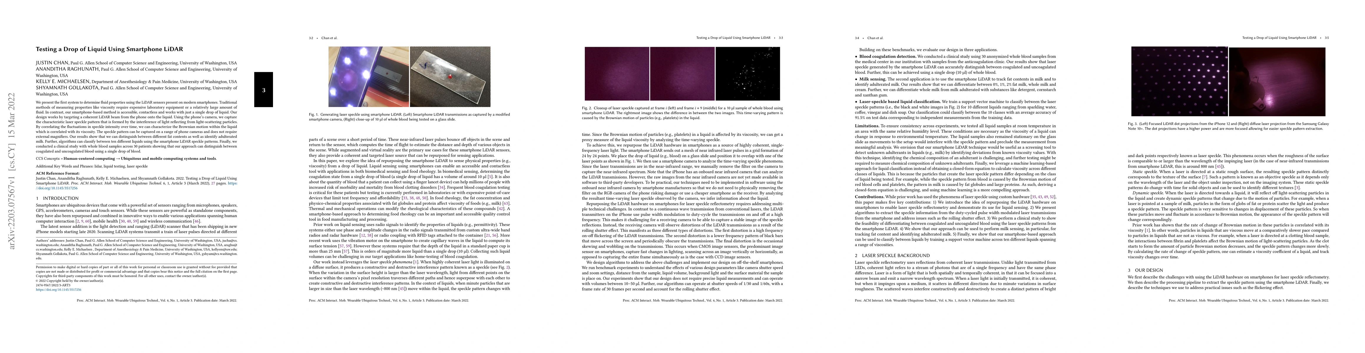 Thumbnail for Testing a Drop of Liquid Using Smartphone LiDAR