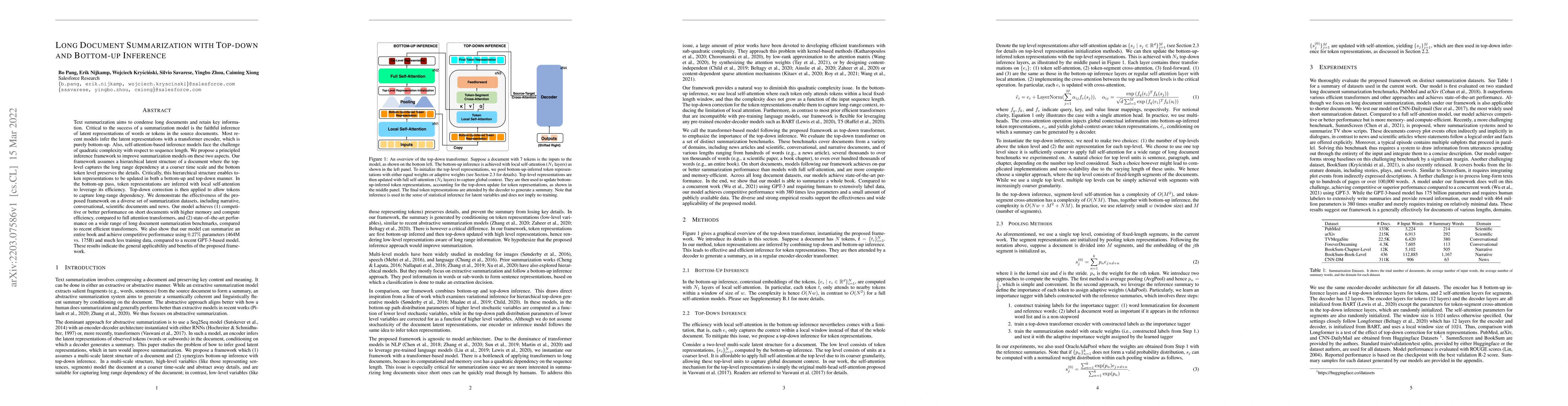 Thumbnail for Long Document Summarization with Top-down and Bottom-up Inference