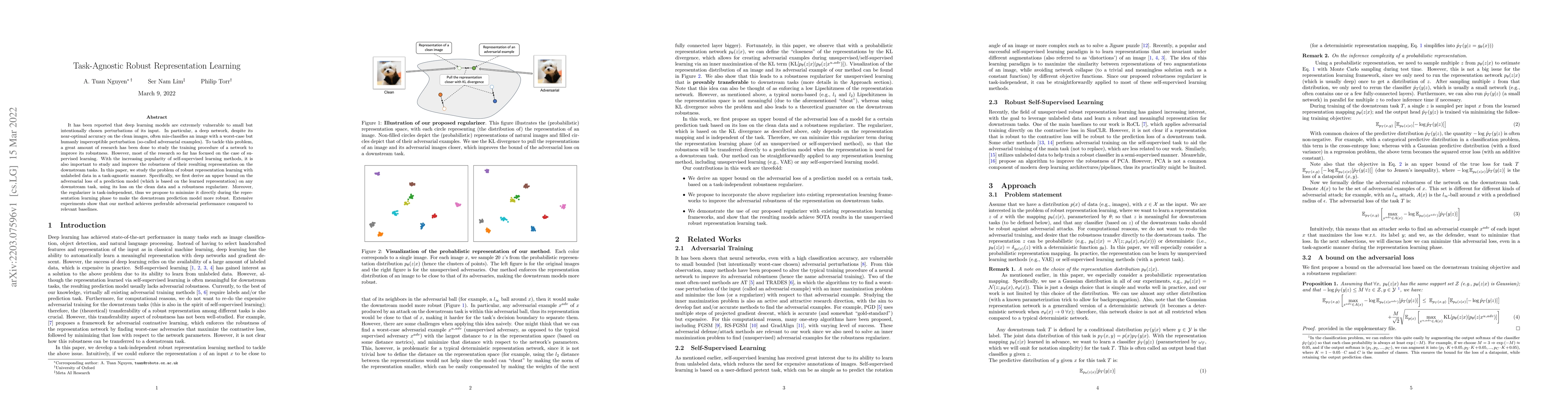 Thumbnail for Task-Agnostic Robust Representation Learning